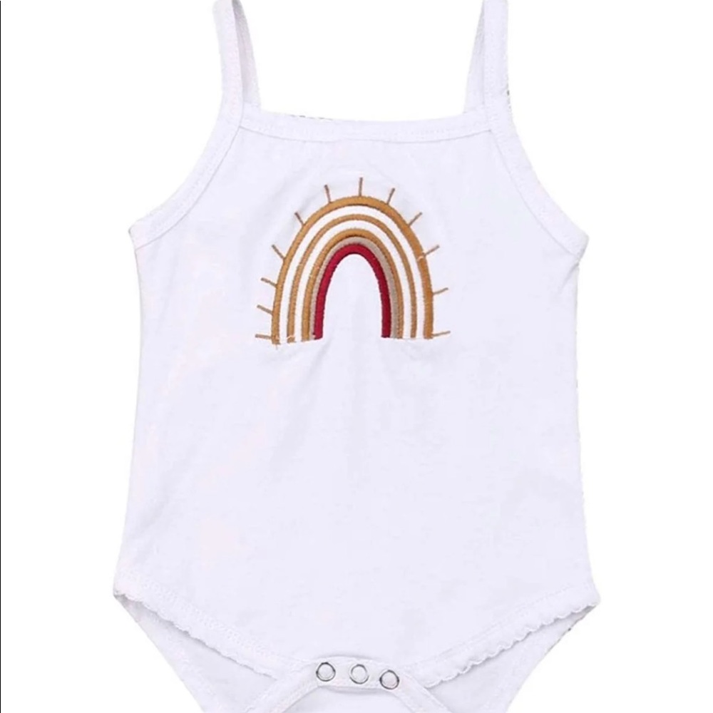 NWOT Boutique Rainbow Tank Onesie